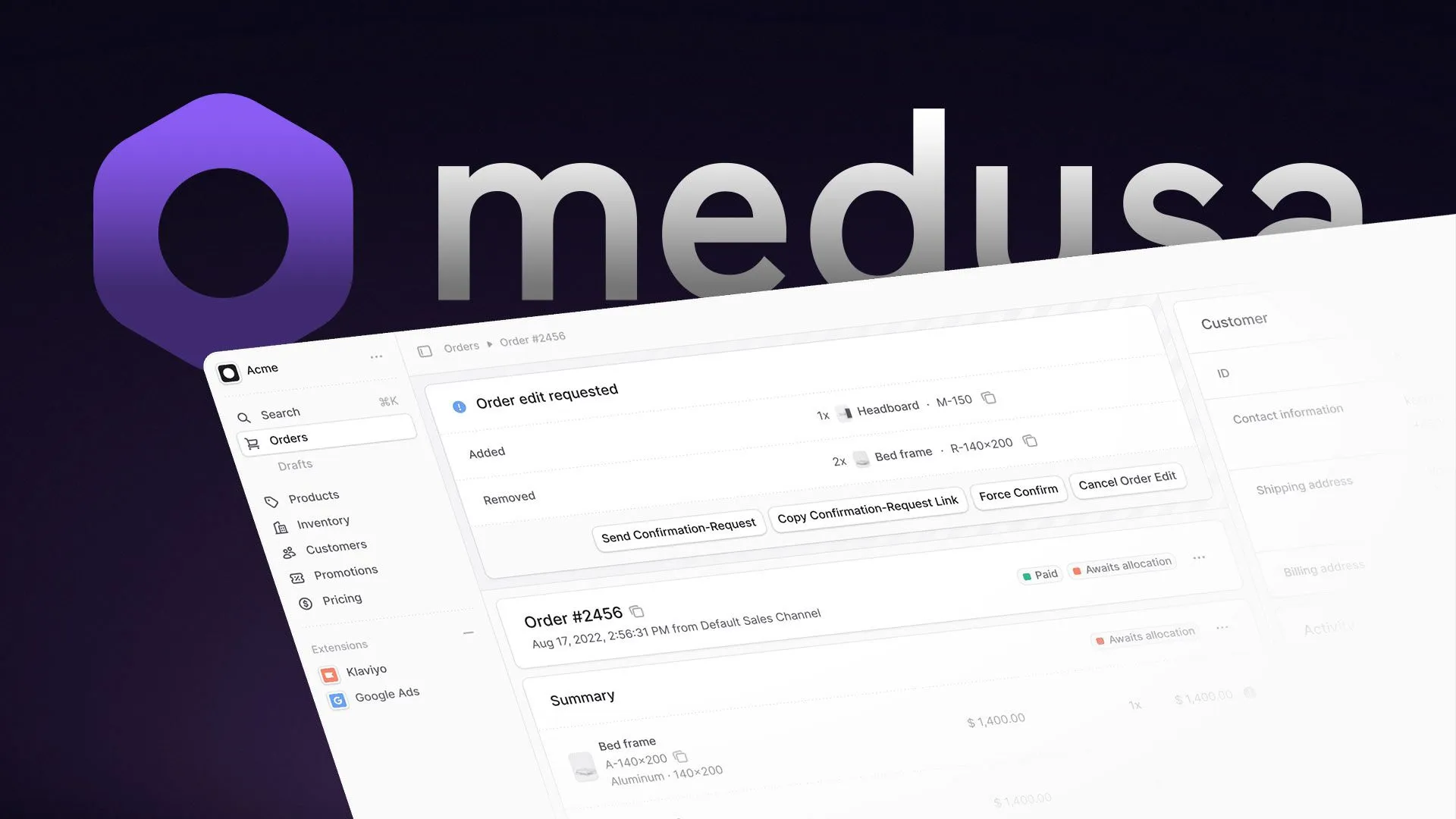 Headless Commerce (Medusa.js)
