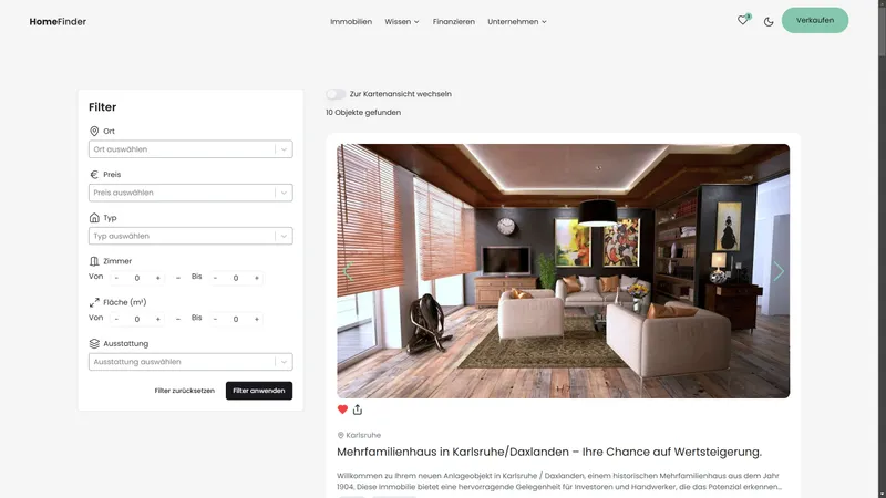 Immobilienmakler Webseite