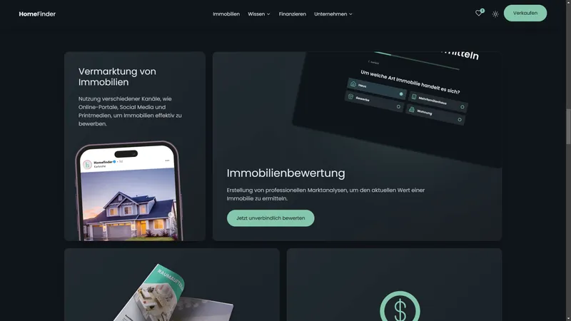 Immobilienmakler Webseite